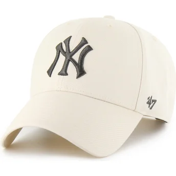 Petten gebogen beige snapback MVP van New York Yankees MLB van 47 Brand