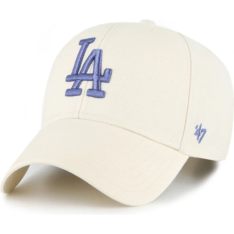 petten-gebogen-beige-snapback-mvp-van-los-angeles-dodgers-mlb-van-47-brand