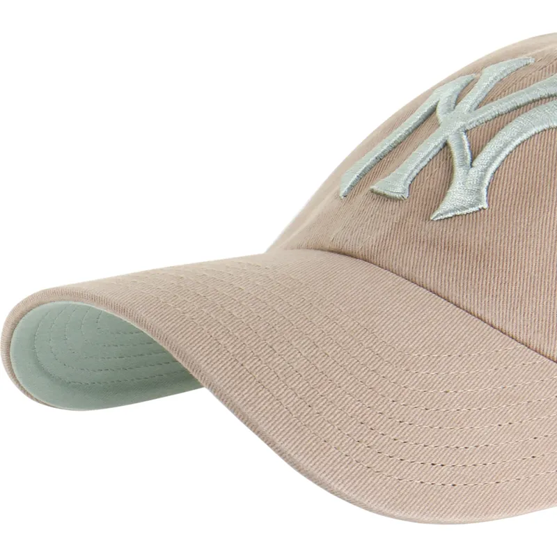 petten-gebogen-bruin-verstelbaar-clean-up-ballpark-van-new-york-yankees-mlb-van-47-brand