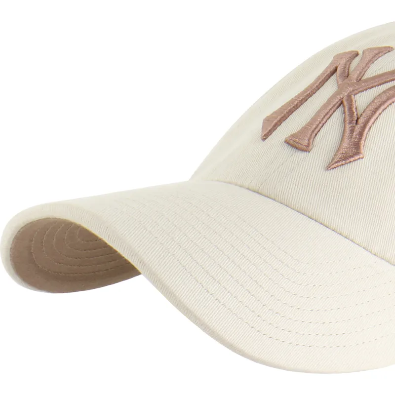 petten-gebogen-beige-verstelbaar-clean-up-ballpark-mojave-van-new-york-yankees-mlb-van-47-brand