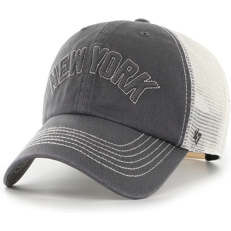 petten-gebogen-zwart-snapback-clean-up-trailer-script-mesh-van-new-york-yankees-mlb-van-47-brand