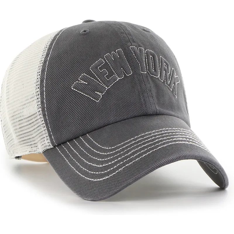 petten-gebogen-zwart-snapback-clean-up-trailer-script-mesh-van-new-york-yankees-mlb-van-47-brand