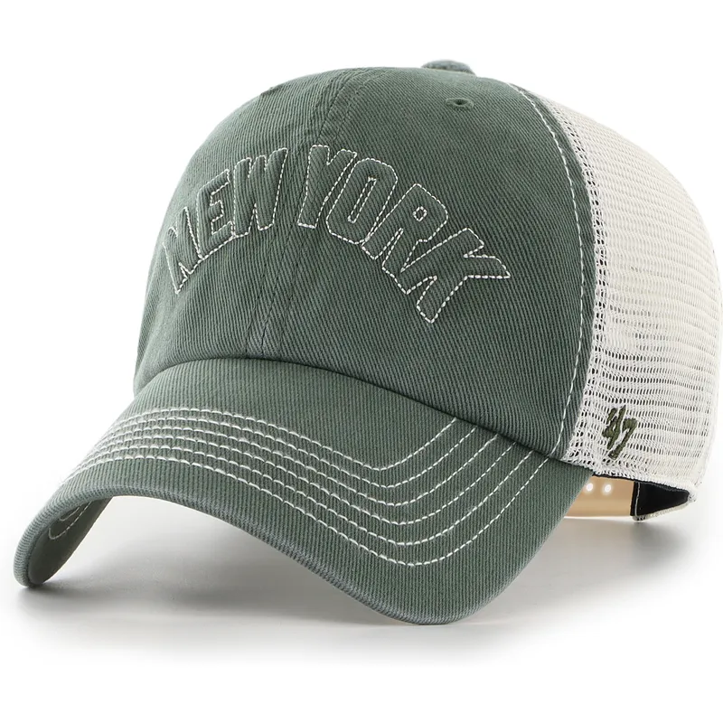 petten-gebogen-groen-snapback-clean-up-trailer-script-mesh-van-new-york-yankees-mlb-van-47-brand