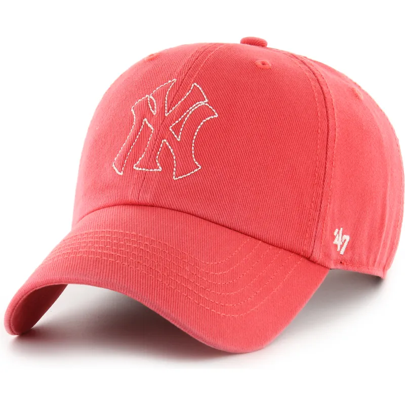 petten-gebogen-rood-verstelbaar-clean-up-trailer-van-new-york-yankees-mlb-van-47-brand