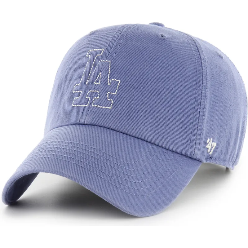 petten-gebogen-blauw-verstelbaar-clean-up-trailer-van-los-angeles-dodgers-mlb-van-47-brand