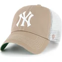petten-gebogen-bruin-snapback-clean-up-trawler-van-new-york-yankees-mlb-van-47-brand