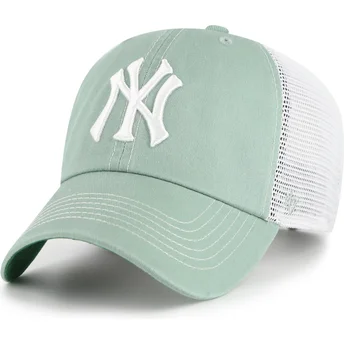 Petten gebogen groen snapback Clean Up Trawler van New York Yankees MLB van 47 Brand