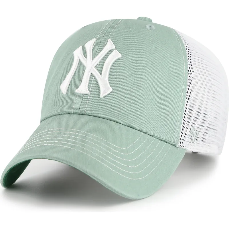 petten-gebogen-groen-snapback-clean-up-trawler-van-new-york-yankees-mlb-van-47-brand
