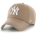 petten-gebogen-bruin-verstelbaar-clean-up-contrast-stitch-van-new-york-yankees-mlb-van-47-brand