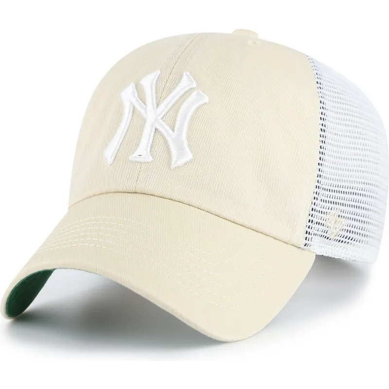petten-gebogen-beige-snapback-clean-up-trawler-van-new-york-yankees-mlb-van-47-brand