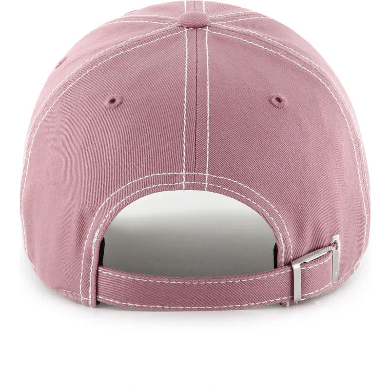 petten-gebogen-roze-verstelbaar-clean-up-contrast-stitch-van-los-angeles-dodgers-mlb-van-47-brand petten-gebogen-roze-verstelbaar-clean-up-contrast-stitch-van-los-angeles-dodgers-mlb-van-47-brand