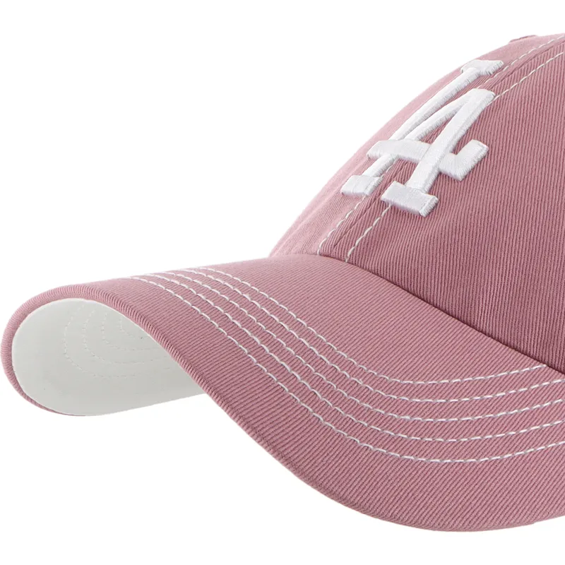 petten-gebogen-roze-verstelbaar-clean-up-contrast-stitch-van-los-angeles-dodgers-mlb-van-47-brand petten-gebogen-roze-verstelbaar-clean-up-contrast-stitch-van-los-angeles-dodgers-mlb-van-47-brand