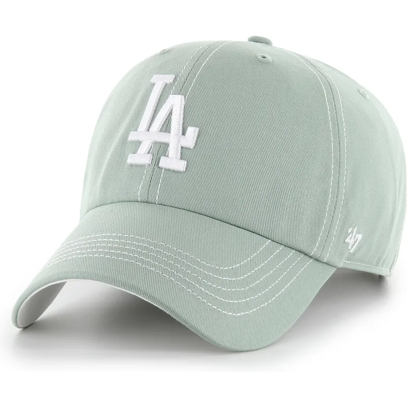 petten-gebogen-groen-verstelbaar-clean-up-contrast-stitch-van-los-angeles-dodgers-mlb-van-47-brand petten-gebogen-groen-verstelbaar-clean-up-contrast-stitch-van-los-angeles-dodgers-mlb-van-47-brand