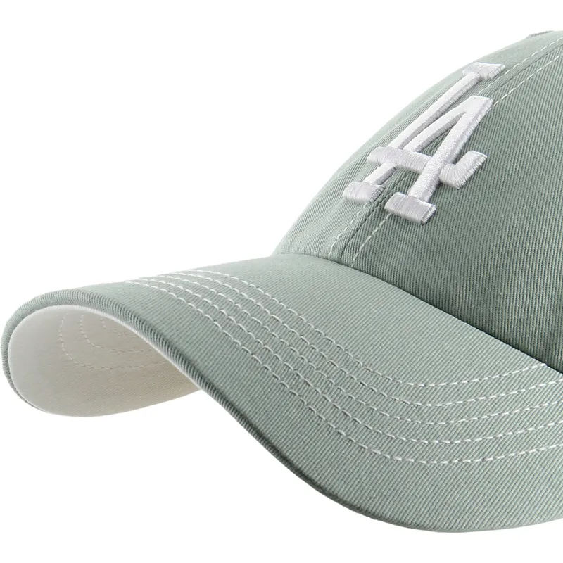 petten-gebogen-groen-verstelbaar-clean-up-contrast-stitch-van-los-angeles-dodgers-mlb-van-47-brand petten-gebogen-groen-verstelbaar-clean-up-contrast-stitch-van-los-angeles-dodgers-mlb-van-47-brand