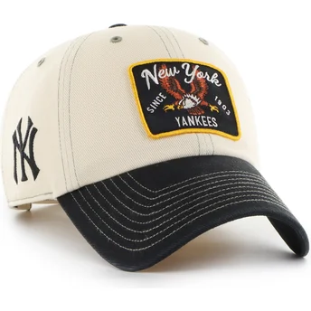Petten gebogen beige verstelbaar Clean Up Keepsake van New York Yankees MLB van 47 Brand