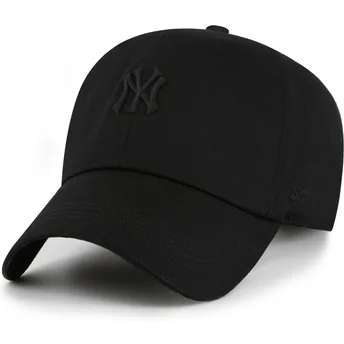 Petten gebogen zwart verstelbaar Clean Up Contemporary Two Tone van New York Yankees MLB van 47 Brand