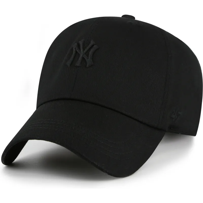 petten-gebogen-zwart-verstelbaar-clean-up-contemporary-two-tone-van-new-york-yankees-mlb-van-47-brand