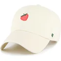 petten-gebogen-beige-verstelbaar-strawberry-cookie-clean-up-food-base-runner-icon-van-47-brand