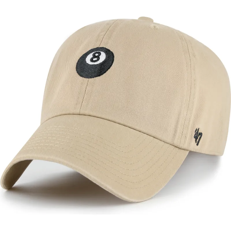 petten-gebogen-khaki-verstelbaar-8-ball-clean-up-base-runner-icon-van-47-brand