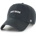 petten-gebogen-zwart-verstelbaar-dog-mum-phrase-clean-up-base-runner-icon-van-47-brand