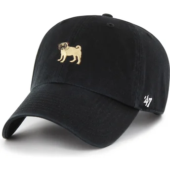 Petten gebogen zwart verstelbaar Clean Up Dog Base Runner Icon van 47 Brand