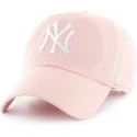 petten-gebogen-roze-verstelbaar-clean-up-van-new-york-yankees-mlb-van-47-brand