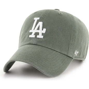 Petten gebogen groen verstelbaar Clean Up van Los Angeles Dodgers MLB van 47 Brand