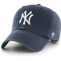 petten-gebogen-marineblauw-verstelbaar-clean-up-van-new-york-yankees-mlb-van-47-brand