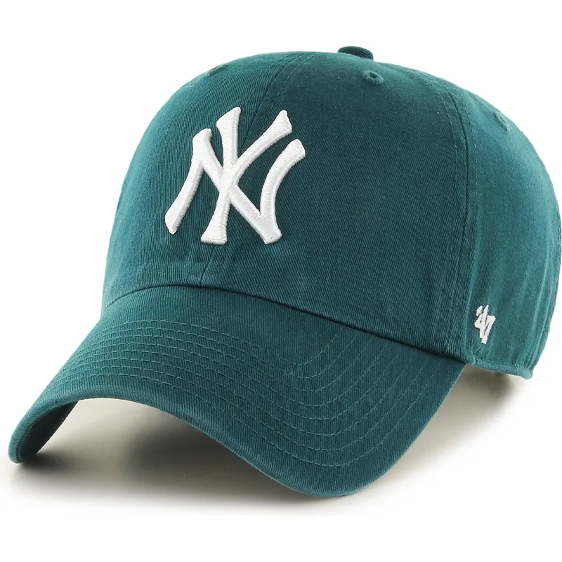 petten-gebogen-groen-verstelbaar-clean-up-pacific-green-van-new-york-yankees-mlb-van-47-brand