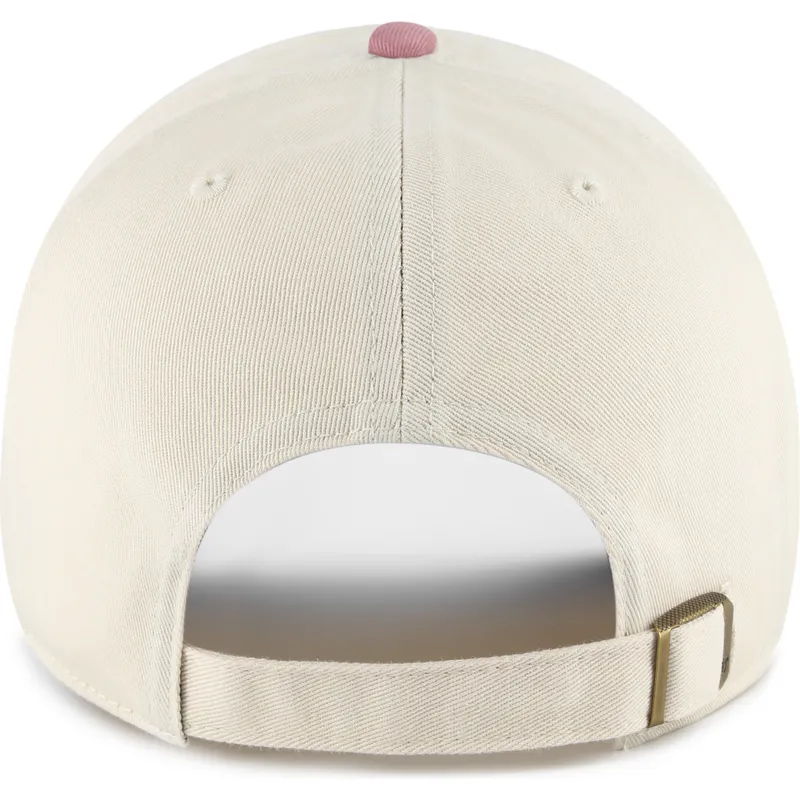 petten-gebogen-beige-verstelbaar-rosa-clean-up-base-runner-two-tone-van-new-york-yankees-mlb-van-47-brand