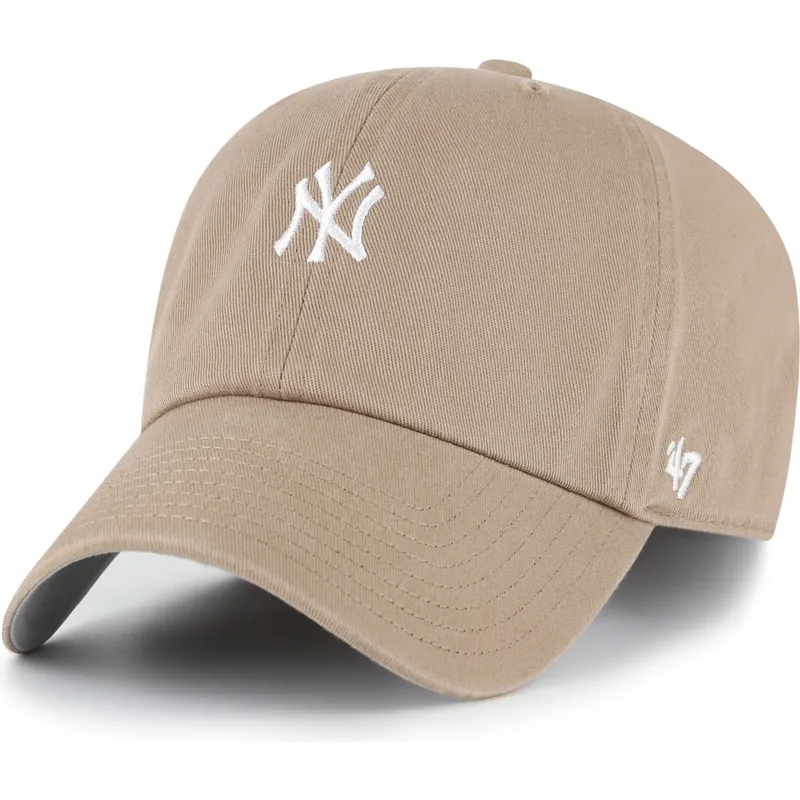 petten-gebogen-bruin-verstelbaar-clean-up-base-runner-van-new-york-yankees-mlb-van-47-brand