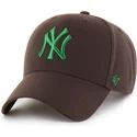 petten-gebogen-bruin-snapback-mvp-van-new-york-yankees-mlb-van-47-brand