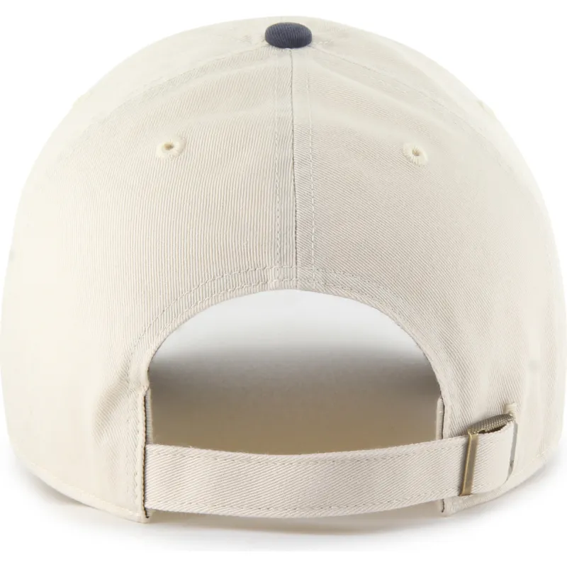 petten-gebogen-beige-verstelbaar-clean-up-two-tone-no-loop-label-van-new-york-yankees-mlb-van-47-brand