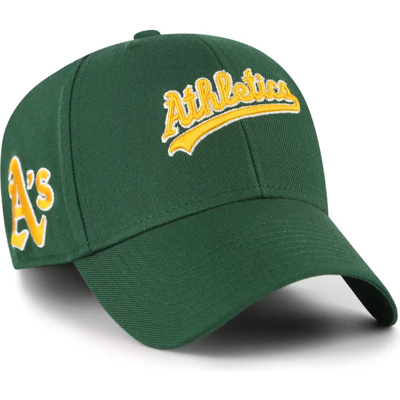petten-gebogen-groen-verstelbaar-mvp-ballpark-script-shot-van-oakland-athletics-mlb-van-47-brand