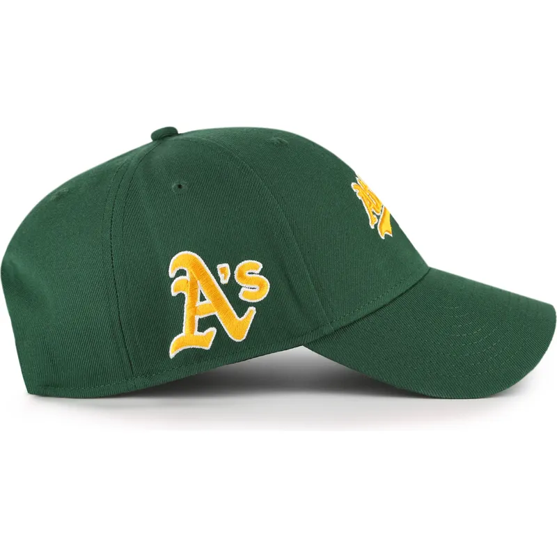 petten-gebogen-groen-verstelbaar-mvp-ballpark-script-shot-van-oakland-athletics-mlb-van-47-brand
