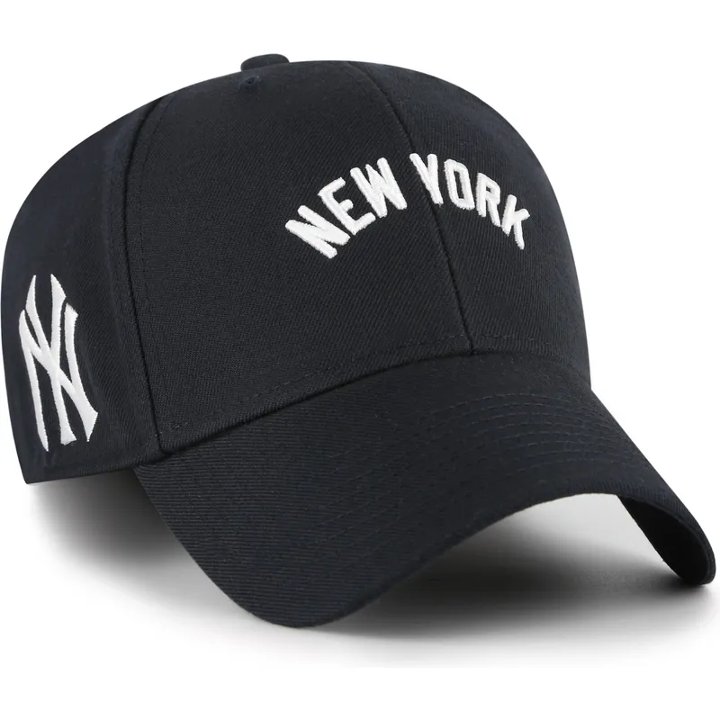 petten-gebogen-marineblauw-verstelbaar-mvp-ballpark-script-shot-van-new-york-yankees-mlb-van-47-brand