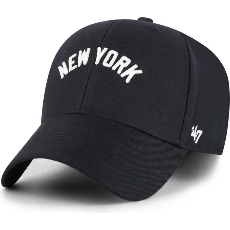 petten-gebogen-marineblauw-verstelbaar-mvp-ballpark-script-shot-van-new-york-yankees-mlb-van-47-brand