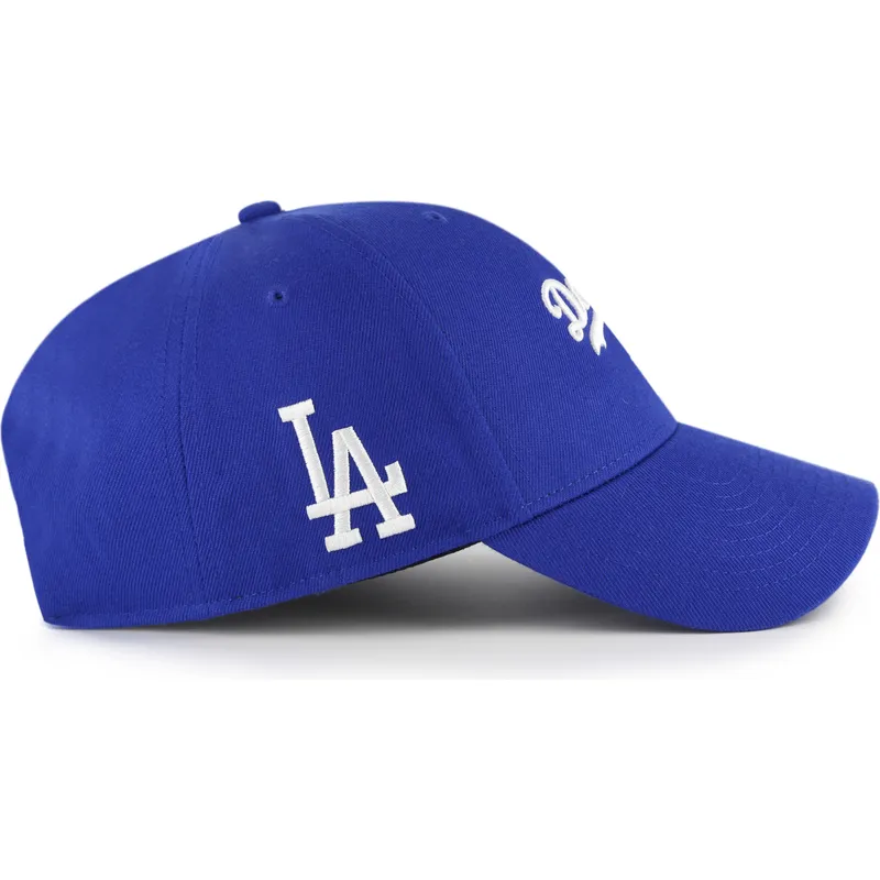 petten-gebogen-blauw-verstelbaar-mvp-ballpark-script-shot-van-los-angeles-dodgers-mlb-van-47-brand