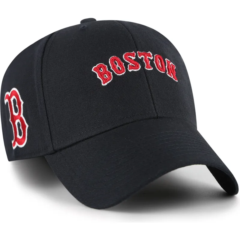 petten-gebogen-marineblauw-verstelbaar-mvp-ballpark-script-shot-van-boston-red-sox-mlb-van-47-brand