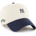 petten-gebogen-beige-verstelbaar-clean-up-base-runner-sure-shot-two-tone-van-new-york-yankees-mlb-van-47-brand