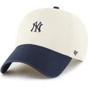 petten-gebogen-beige-verstelbaar-clean-up-base-runner-sure-shot-two-tone-van-new-york-yankees-mlb-van-47-brand