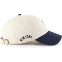 petten-gebogen-beige-verstelbaar-clean-up-base-runner-sure-shot-two-tone-van-new-york-yankees-mlb-van-47-brand