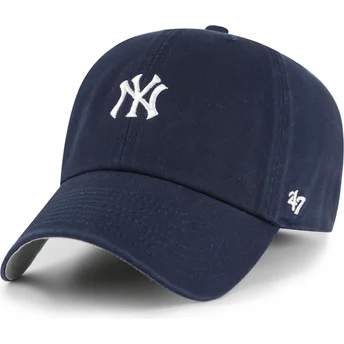 Petten gebogen marineblauw verstelbaar Clean Up Base Runner van New York Yankees MLB van 47 Brand
