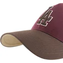 petten-gebogen-rood-snapback-mvp-dt-sure-shot-two-tone-cotton-van-los-angeles-dodgers-mlb-van-47-brand