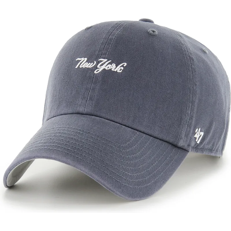 petten-gebogen-marineblauw-verstelbaar-clean-up-base-runner-script-van-new-york-yankees-mlb-van-47-brand petten-gebogen-marineblauw-verstelbaar-clean-up-base-runner-script-van-new-york-yankees-mlb-van-47-brand