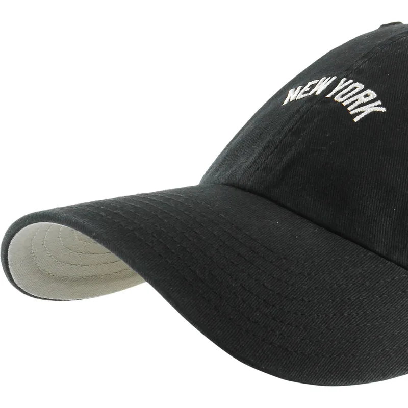 petten-gebogen-zwart-verstelbaar-clean-up-base-runner-script-van-new-york-yankees-mlb-van-47-brand petten-gebogen-zwart-verstelbaar-clean-up-base-runner-script-van-new-york-yankees-mlb-van-47-brand