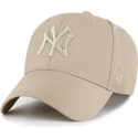 petten-gebogen-khaki-snapback-mvp-van-new-york-yankees-mlb-van-47-brand