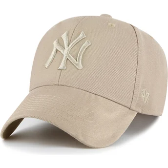 Petten gebogen khaki snapback MVP van New York Yankees MLB van 47 Brand