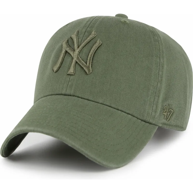 petten-gebogen-groen-verstelbaar-clean-up-van-new-york-yankees-mlb-van-47-brand petten-gebogen-groen-verstelbaar-clean-up-van-new-york-yankees-mlb-van-47-brand