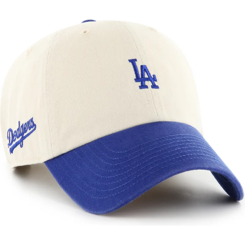 petten-gebogen-beige-verstelbaar-clean-up-base-runner-sure-shot-two-tone-van-los-angeles-dodgers-mlb-van-47-brand